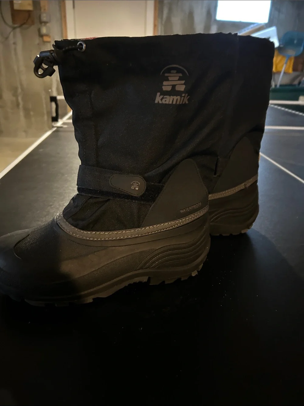 Kamik Black Men's Waterproof Snow Boots